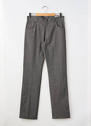 Pantalon slim tissage chiné taille normale gris ALBERTO homme