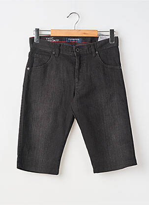 Bermuda tissage denim taille normale noir ALBERTO homme