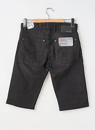 Bermuda tissage denim taille normale noir ALBERTO homme