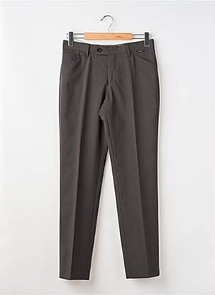 Pantalon slim taille à pinces taille normale gris ALBERTO homme