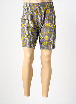 Bermuda tissage popeline taille normale jaune VERSACE JEANS COUTURE homme