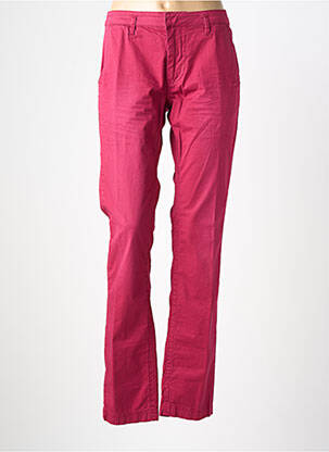 Pantalon chino fermeture zippée sous rabat avec crochet taille normale rouge UNGARO homme