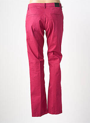 Pantalon chino fermeture zippée sous rabat avec crochet taille normale rouge UNGARO homme