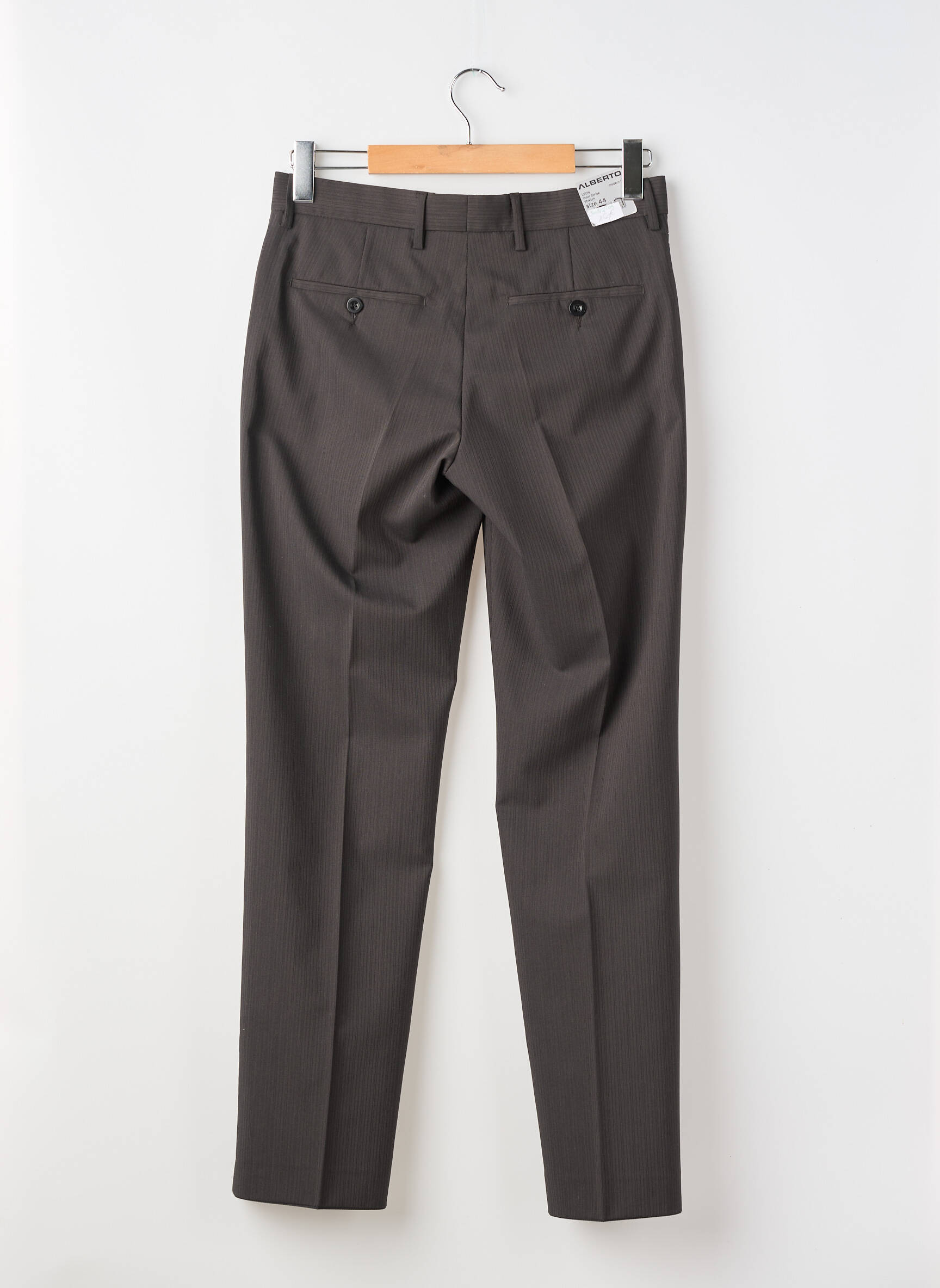 Pantalon slim taille à pinces taille normale gris ALBERTO homme