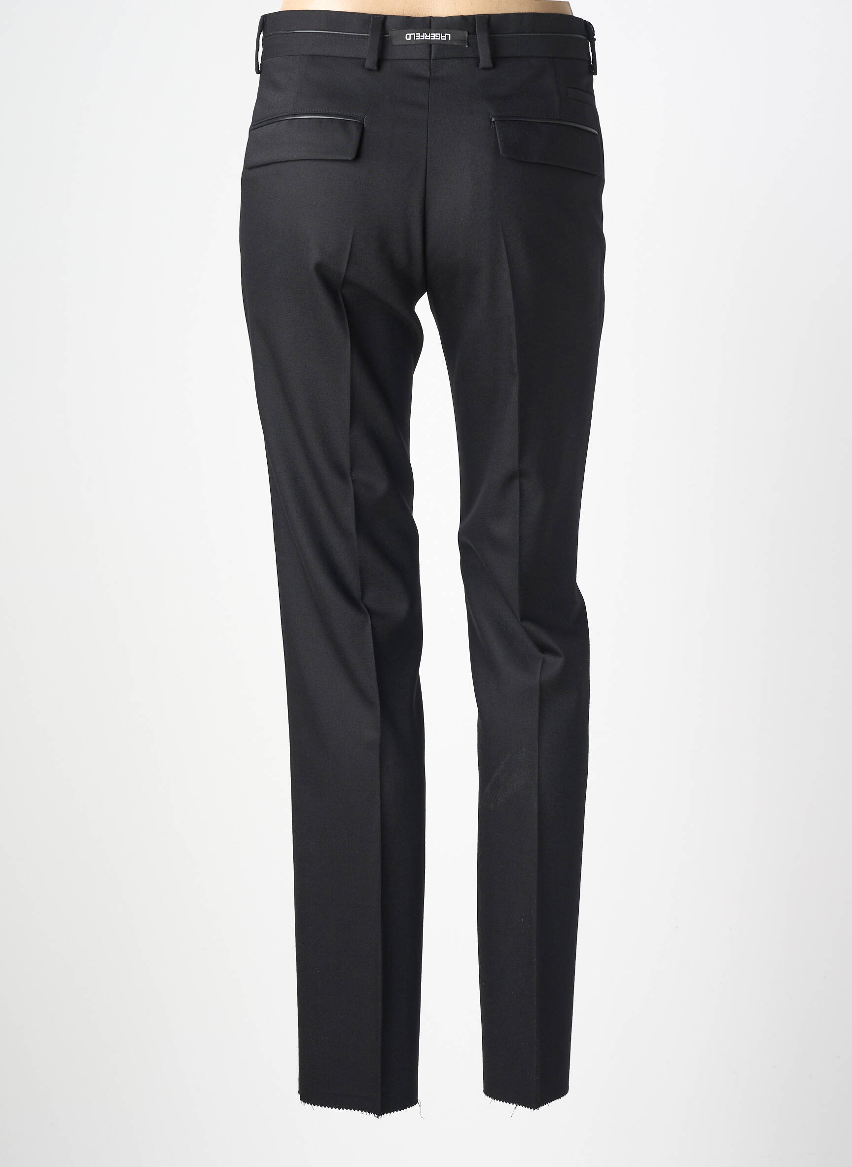 Pantalon slim taille à pinces taille normale noir KARL LAGERFELD homme