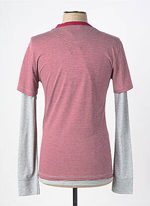T-shirt coupe cintrée manches longues rouge LOVE MOSCHINO homme