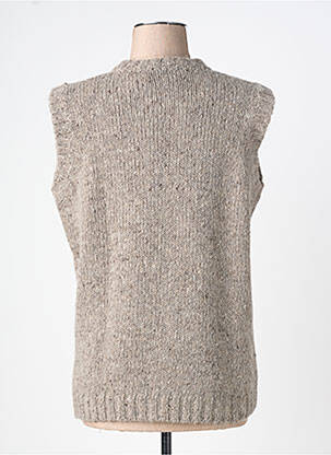 Pull col rond sans manche beige NANI BON homme