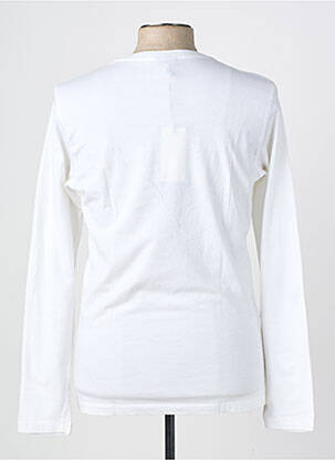 T-shirt coupe droite manches longues blanc RICHMOND homme