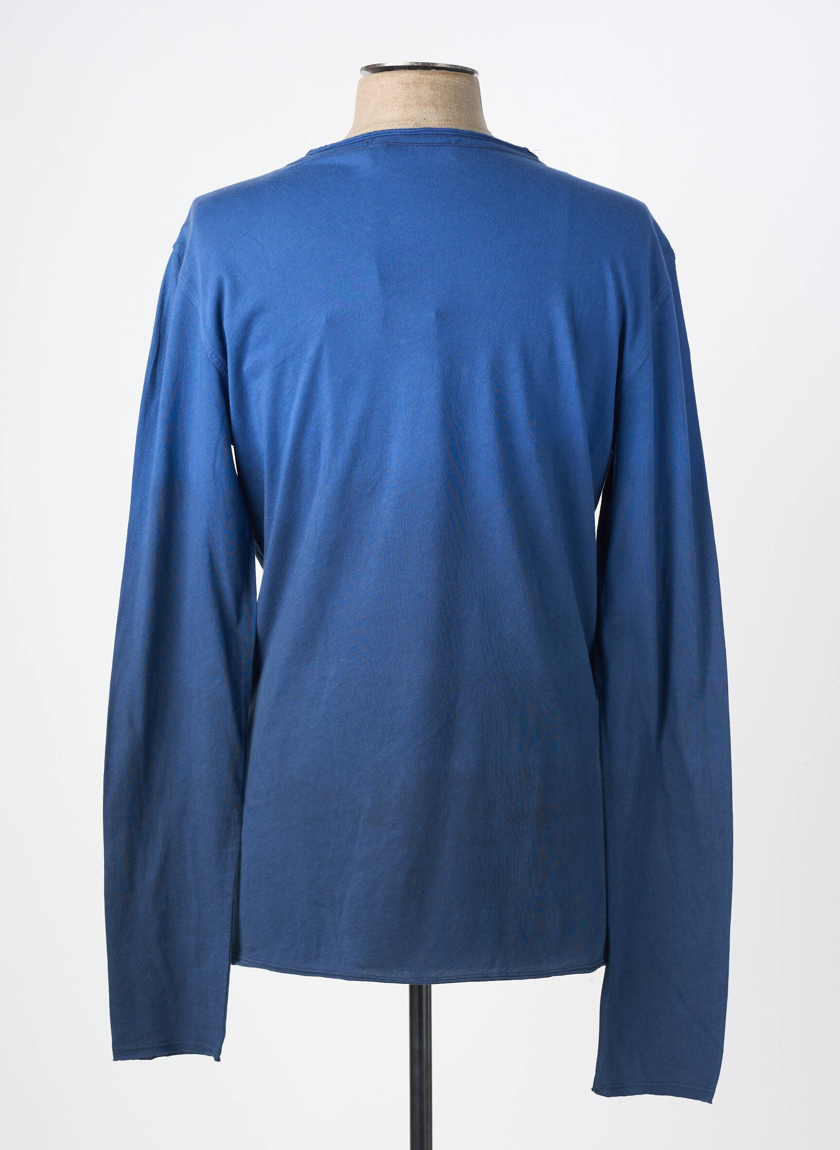 T-shirt coupe droite manches longues bleu LOVE MOSCHINO homme
