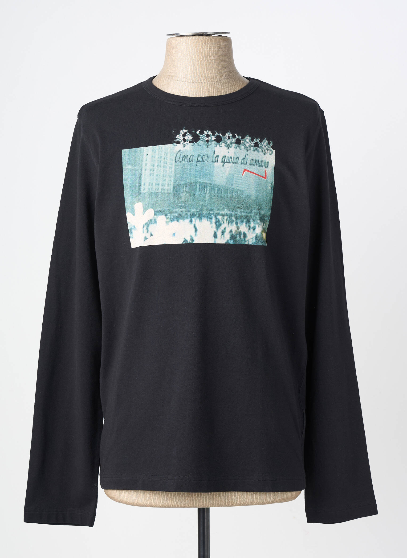 T-shirt coupe droite manches longues noir NANI BON homme