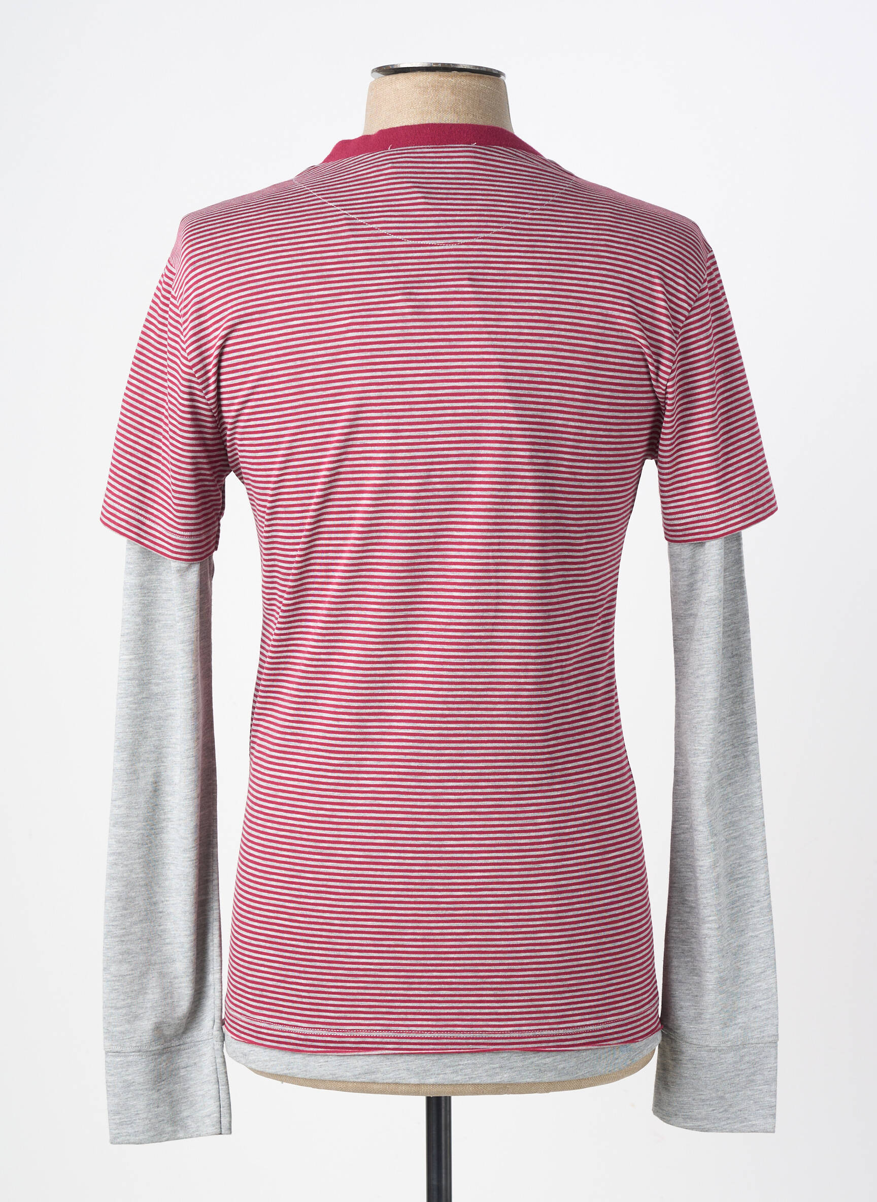 T-shirt coupe cintrée manches longues rouge LOVE MOSCHINO homme