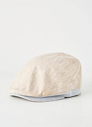 Chapeau forme béret beige FLECHET homme