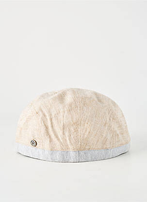 Chapeau forme béret beige FLECHET homme