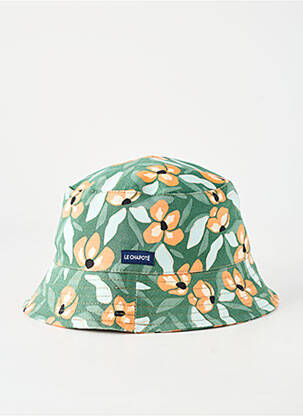 Chapeau doublure textile vert LE CHAPOTÉ femme