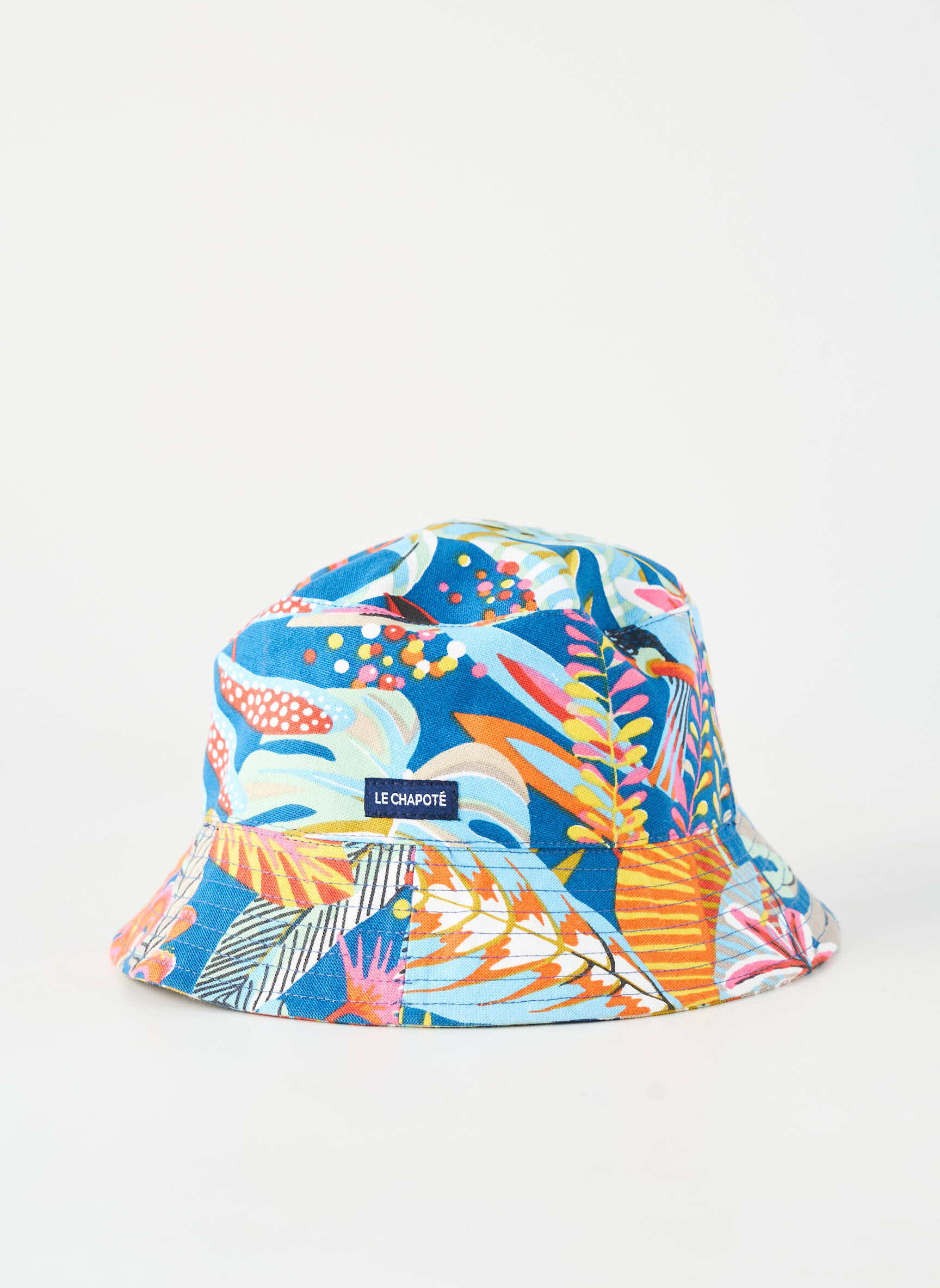 Chapeau doublure textile bleu LE CHAPOTÉ femme
