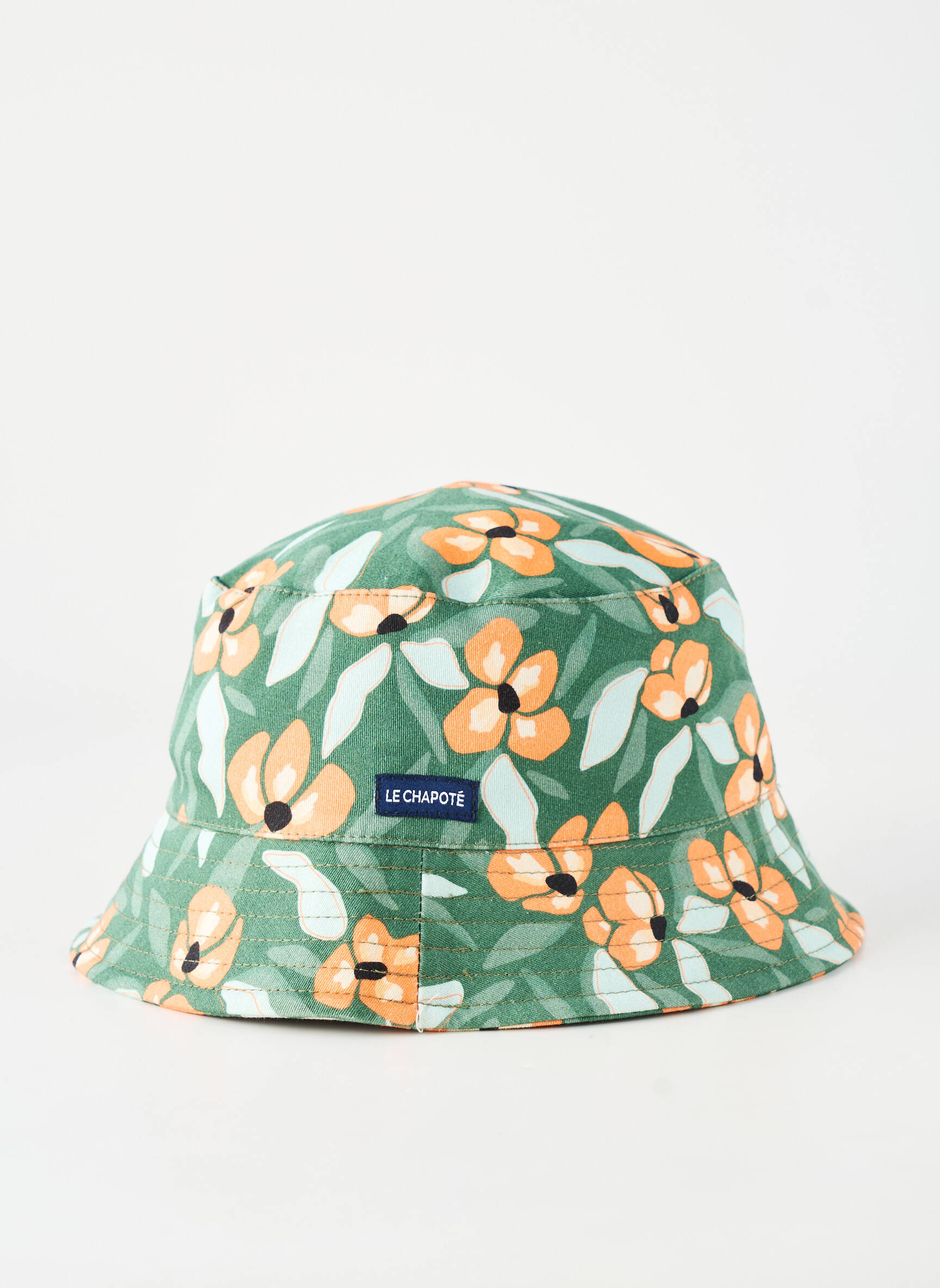 Chapeau doublure textile vert LE CHAPOTÉ femme