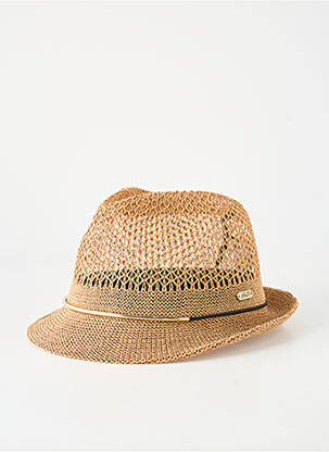 Chapeau forme chapeau paille marron CHILLOUTS femme