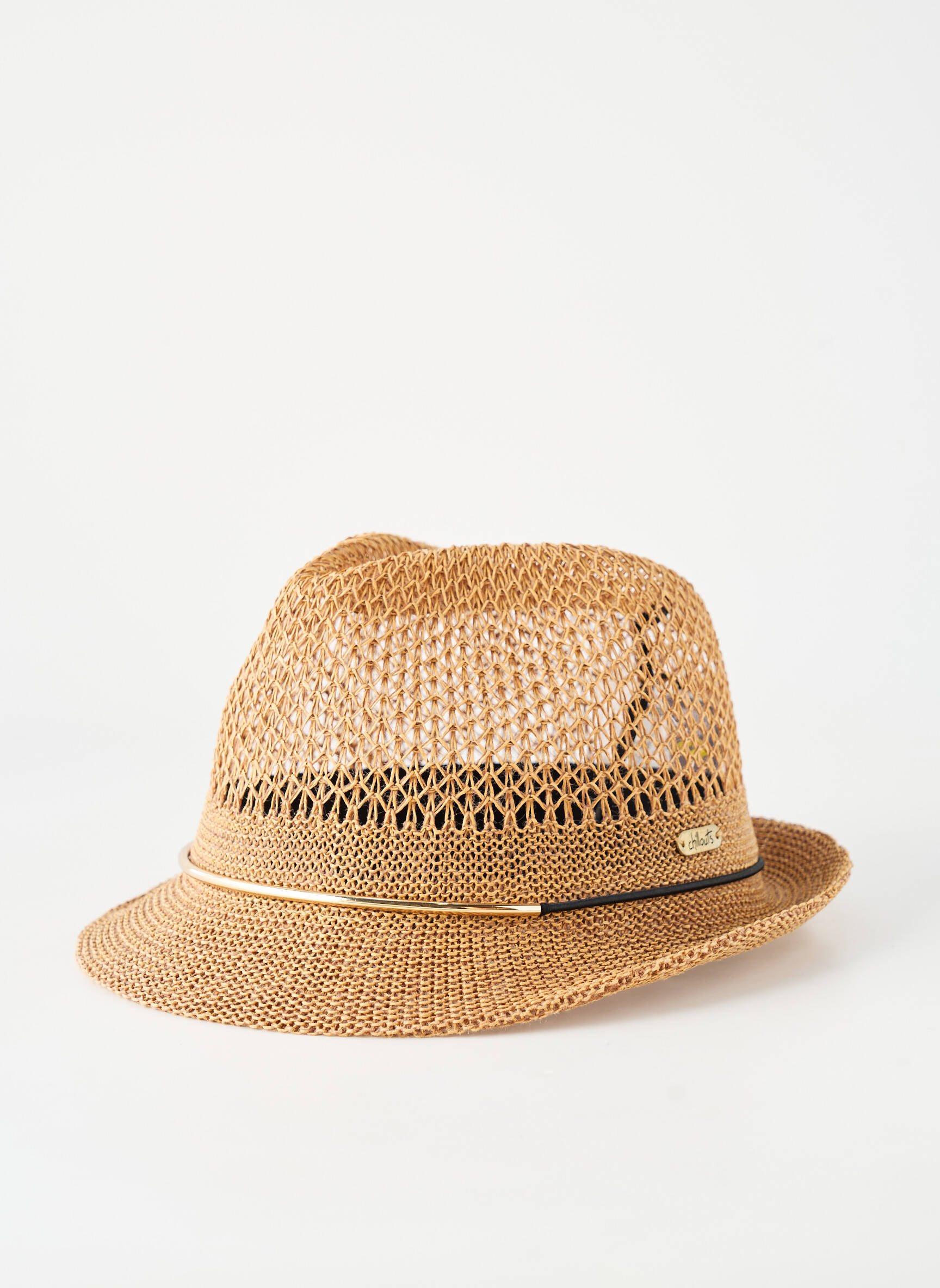 Chapeau forme chapeau paille marron CHILLOUTS femme