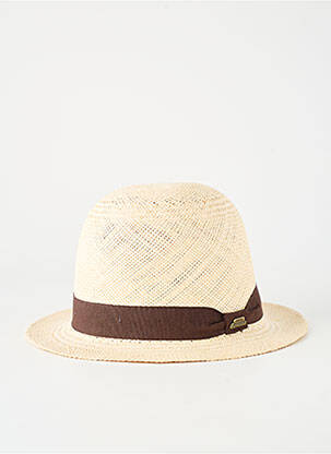 Chapeau forme chapeau paille marron PANAMA HAT femme