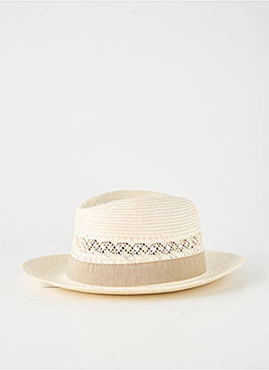 Chapeau bande anti-transpiration beige PANAMA homme