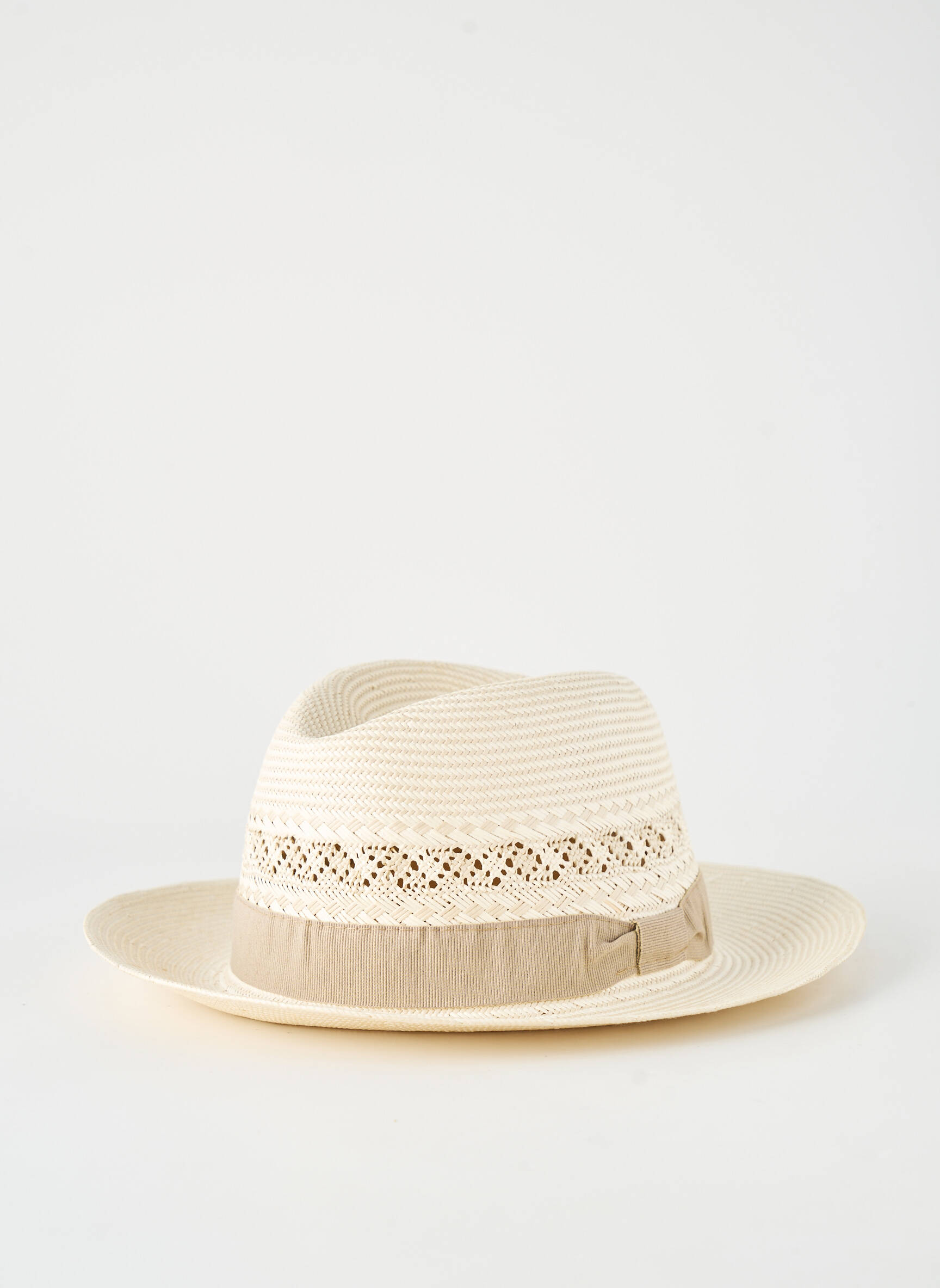 Chapeau bande anti-transpiration beige PANAMA homme