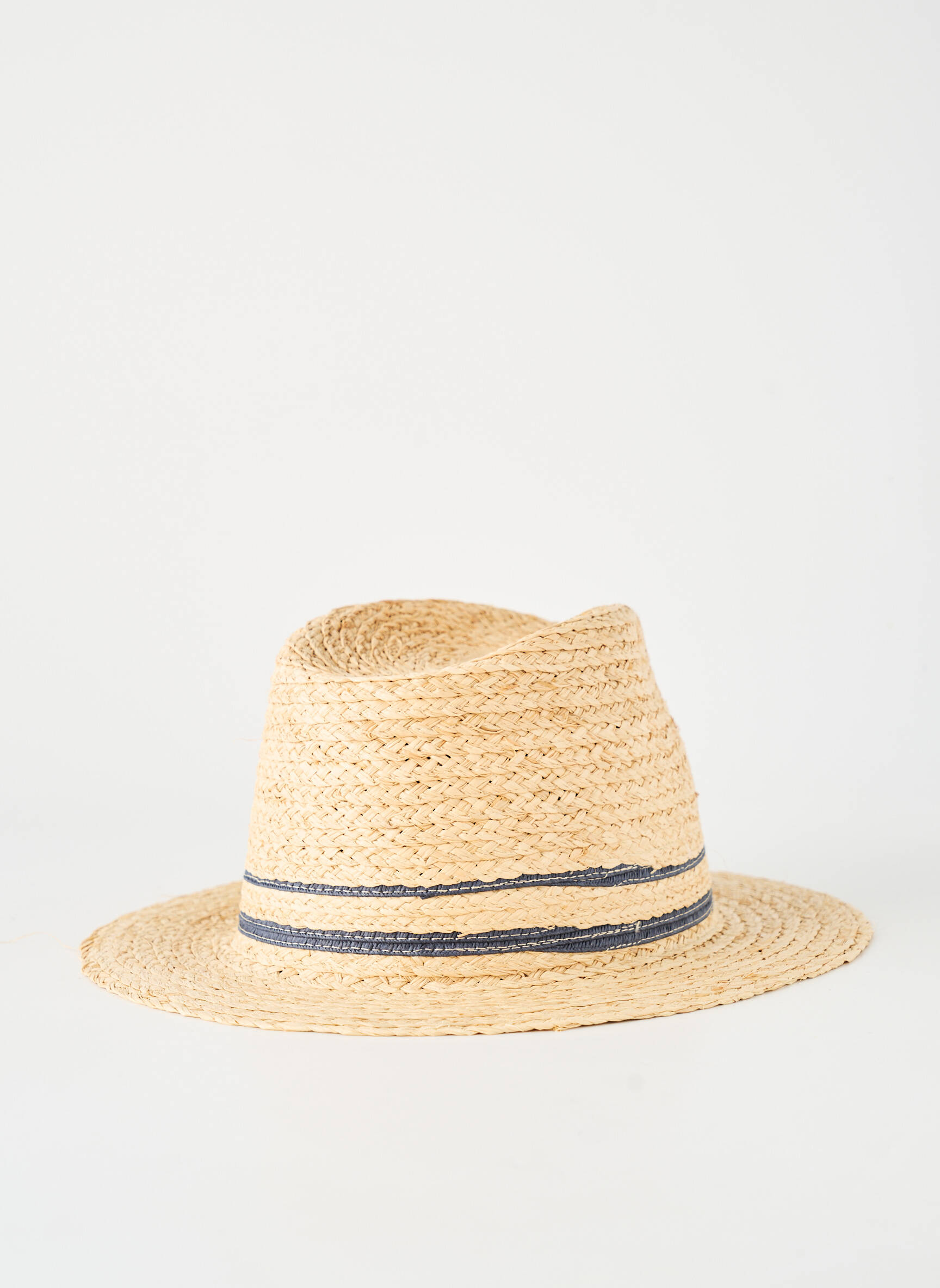 Chapeau forme chapeau paille bleu MODISSIMA femme