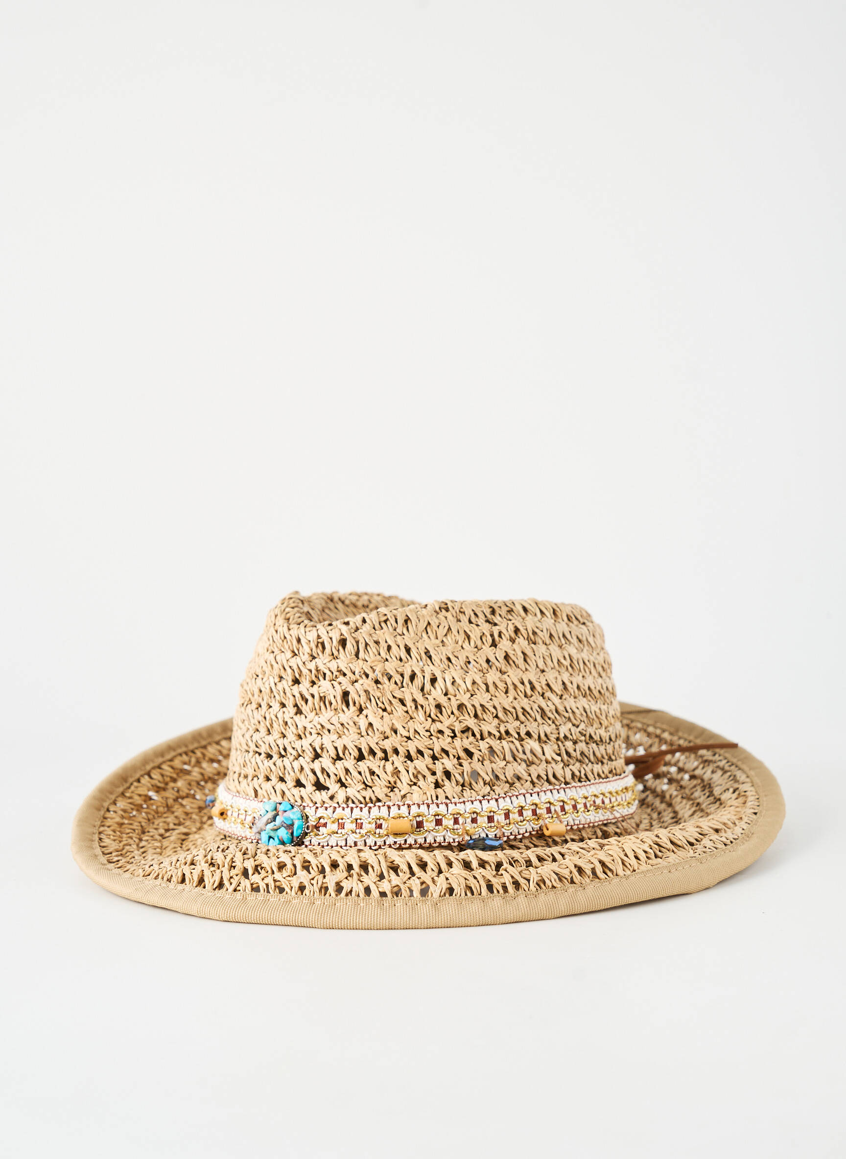 Chapeau forme chapeau paille beige M BY FLECHET femme