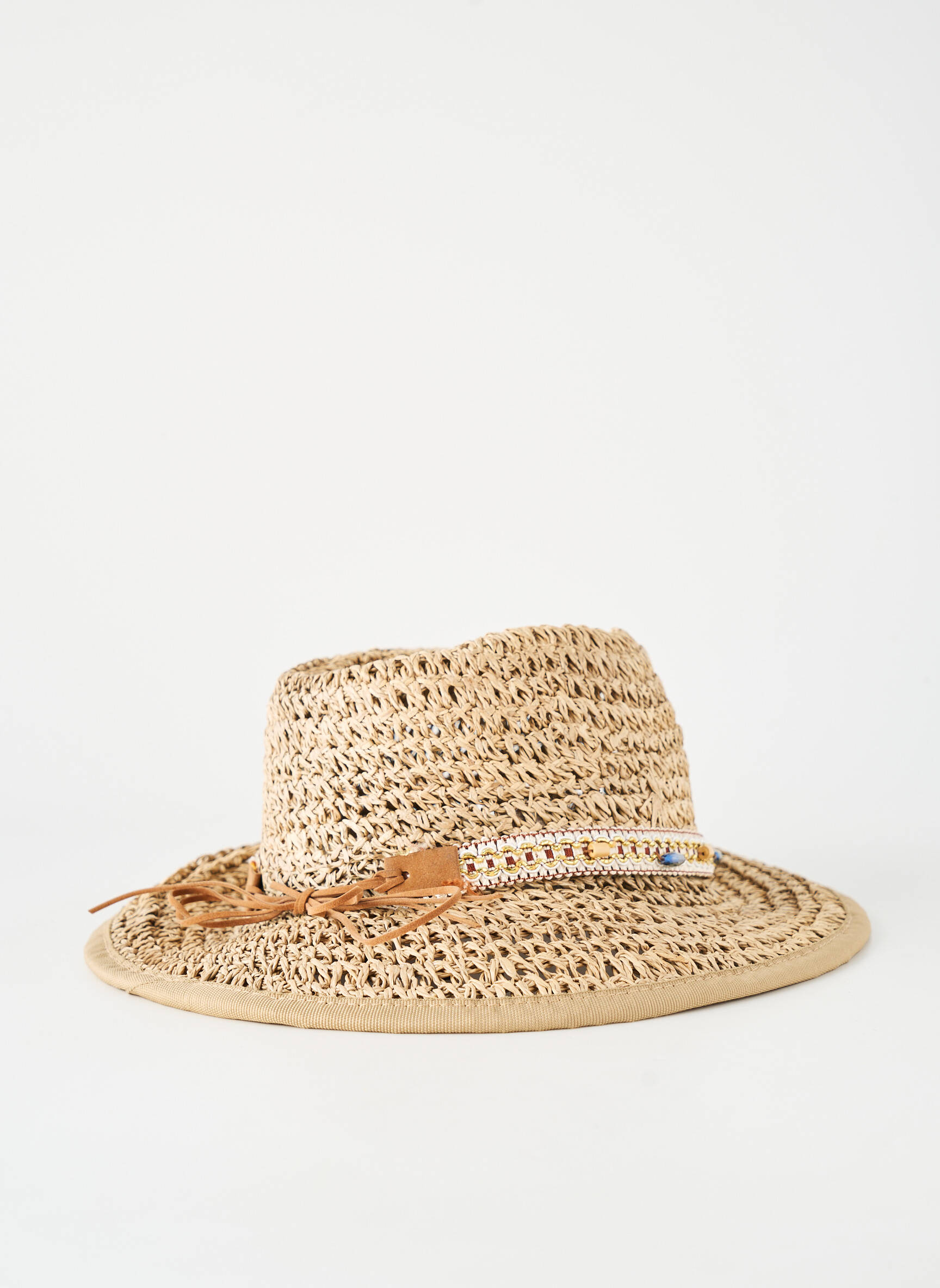 Chapeau forme chapeau paille beige M BY FLECHET femme