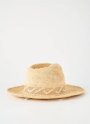 Chapeau forme chapeau paille beige TONGASOA femme