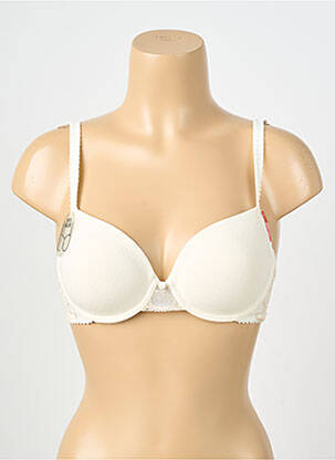 Soutien-gorge effet matière satinée haut soutien-gorge moulé beige TRIUMPH femme