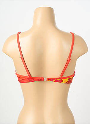 Haut de maillot de bain stretch haut soutien-gorge moulé orange KALAÏS femme