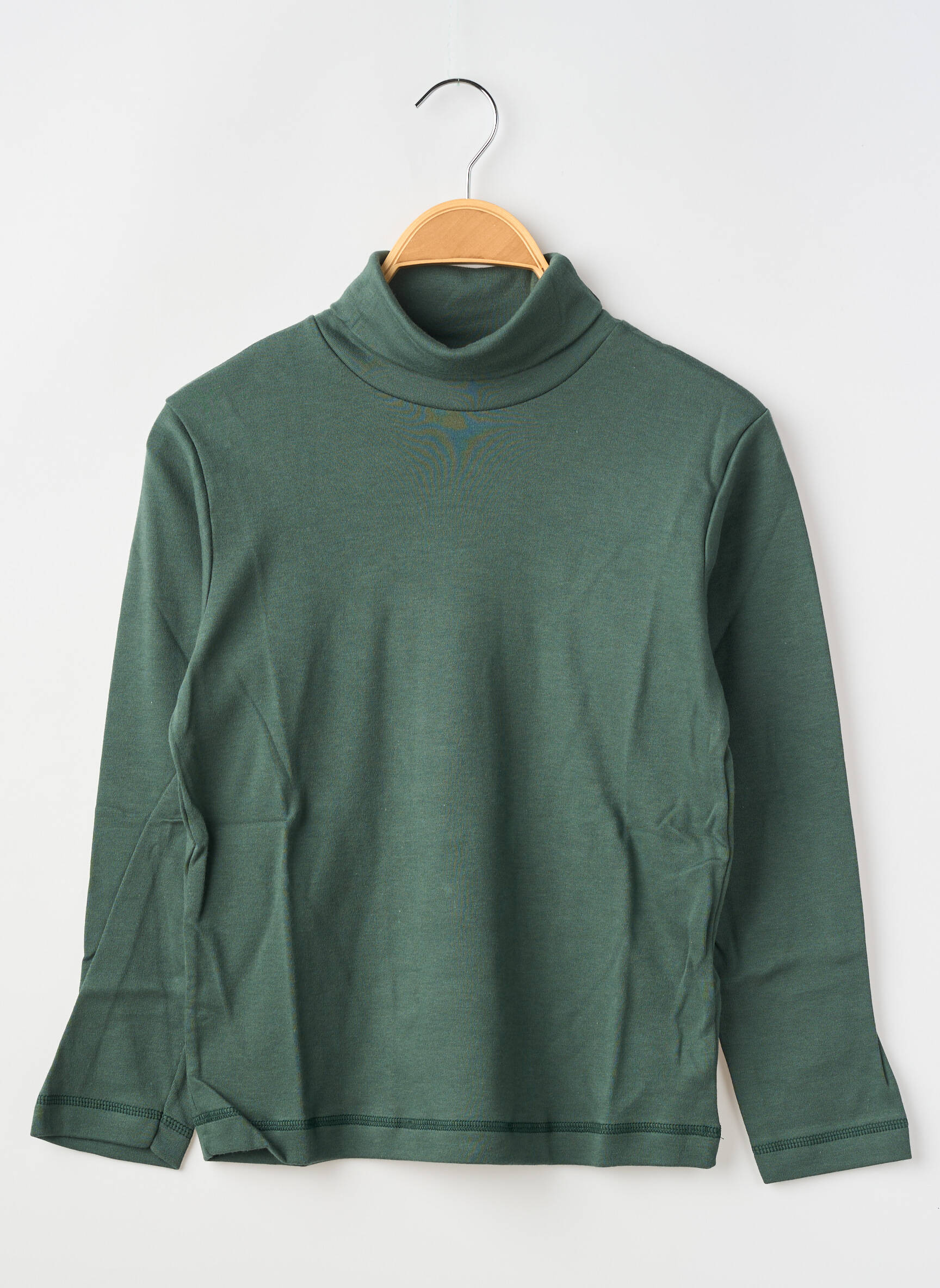 Sous-pull manches longues manches longues vert PETIT BATEAU enfant