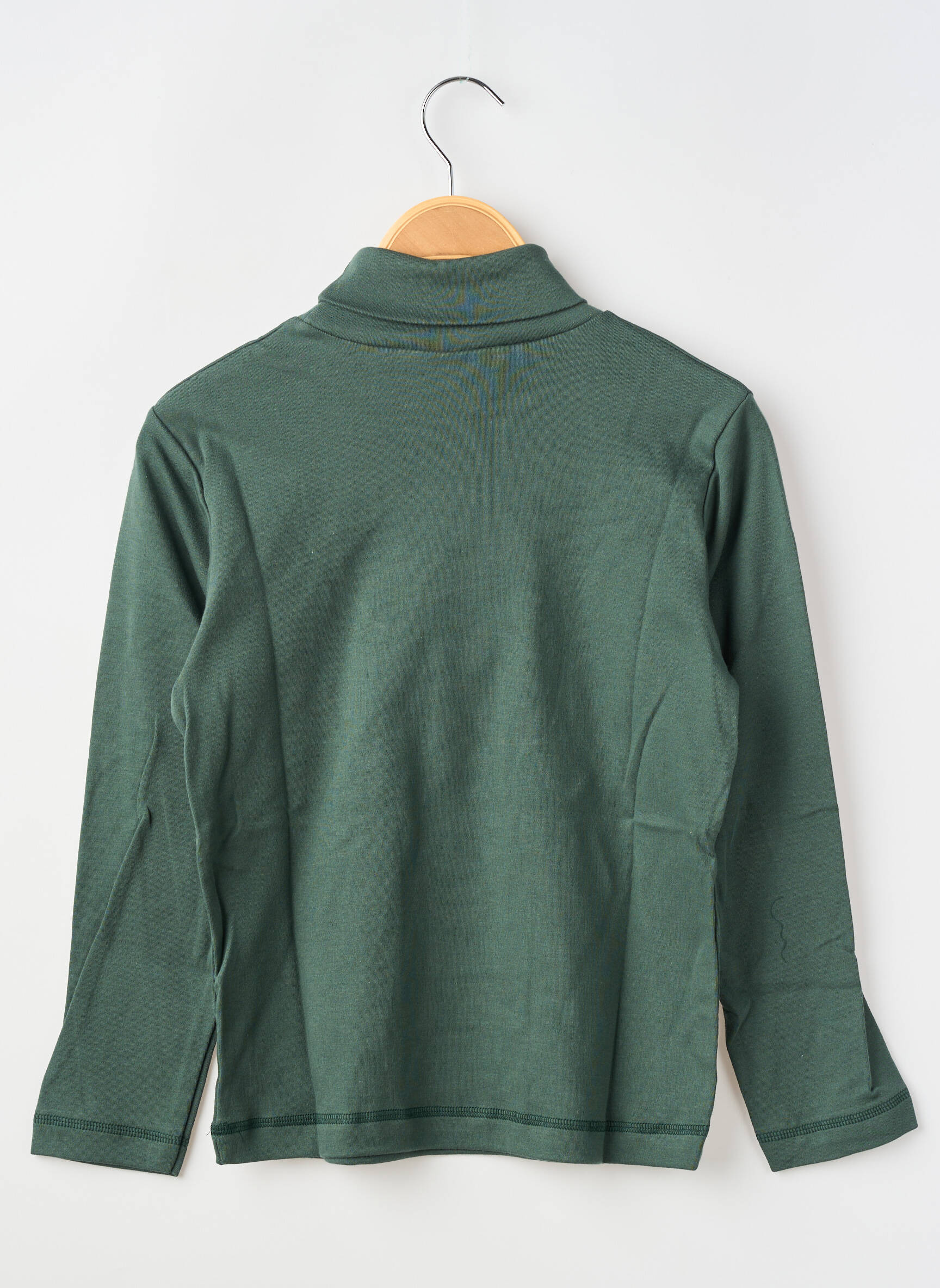 Sous-pull manches longues manches longues vert PETIT BATEAU enfant