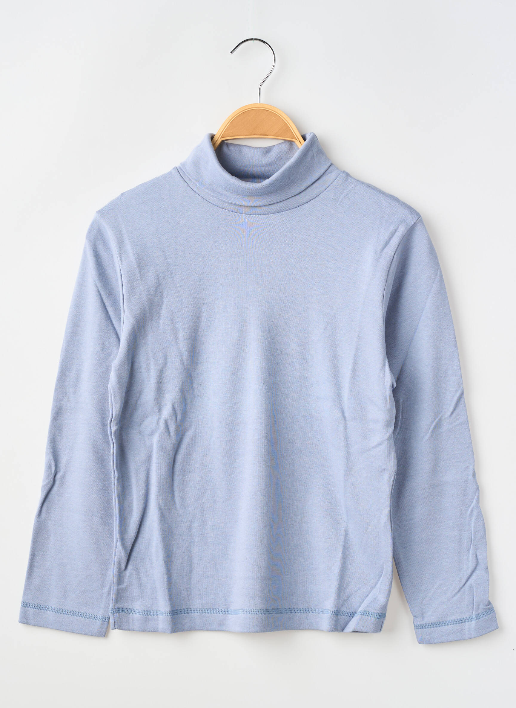 Sous-pull manches longues manches longues bleu clair PETIT BATEAU enfant