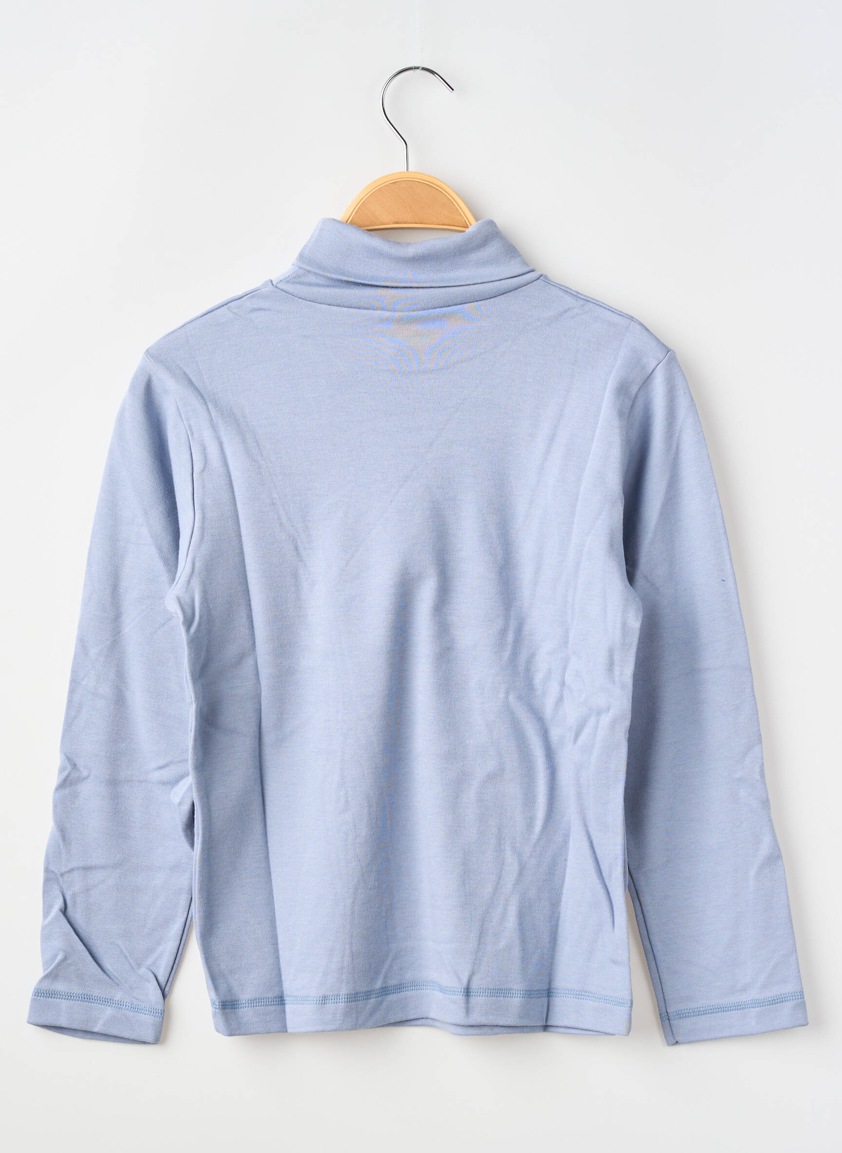 Sous-pull manches longues manches longues bleu clair PETIT BATEAU enfant