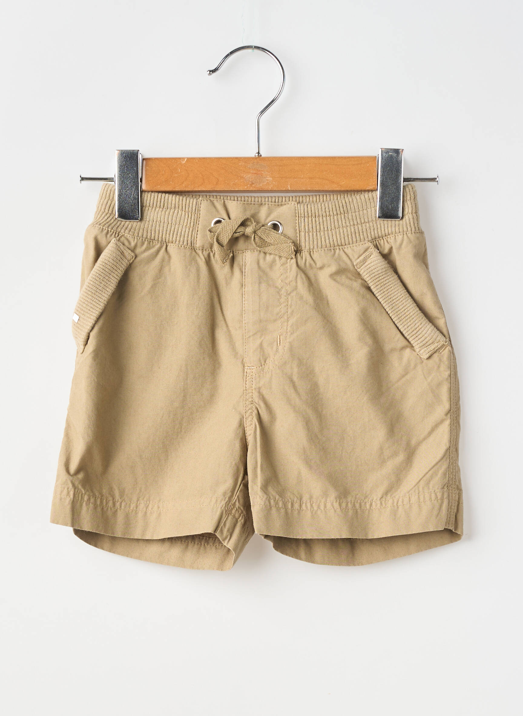 Short fermeture liens à nouer taille élastique vert PETIT BATEAU fille