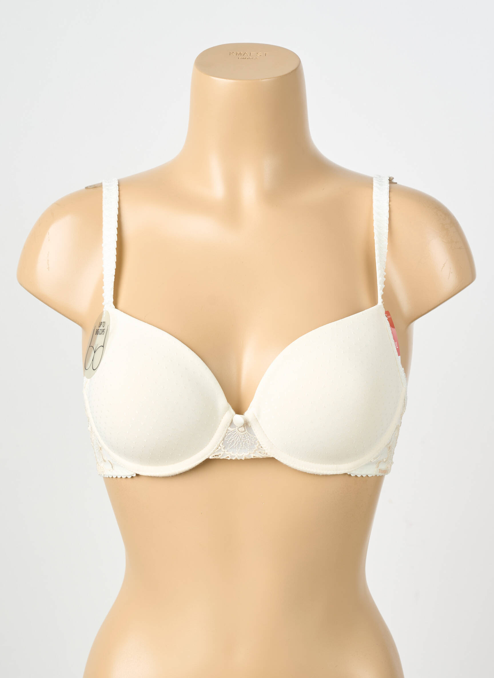 Soutien-gorge effet matière satinée haut soutien-gorge moulé beige TRIUMPH femme
