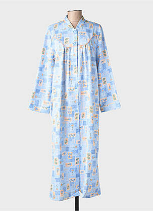 Robe de chambre fermeture boutonnée sur le devant bleu PRIVILEGE femme