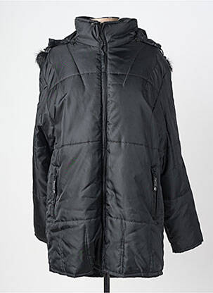 Doudoune manches longues a capuche noir LUCCHINI femme