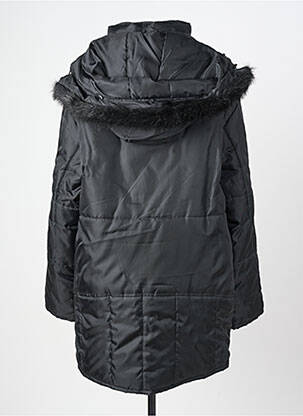 Doudoune manches longues a capuche noir LUCCHINI femme