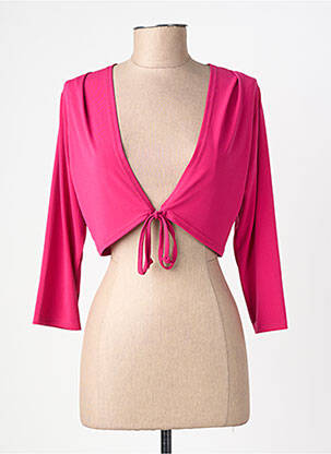 Boléro manches longues rose TELMAIL femme