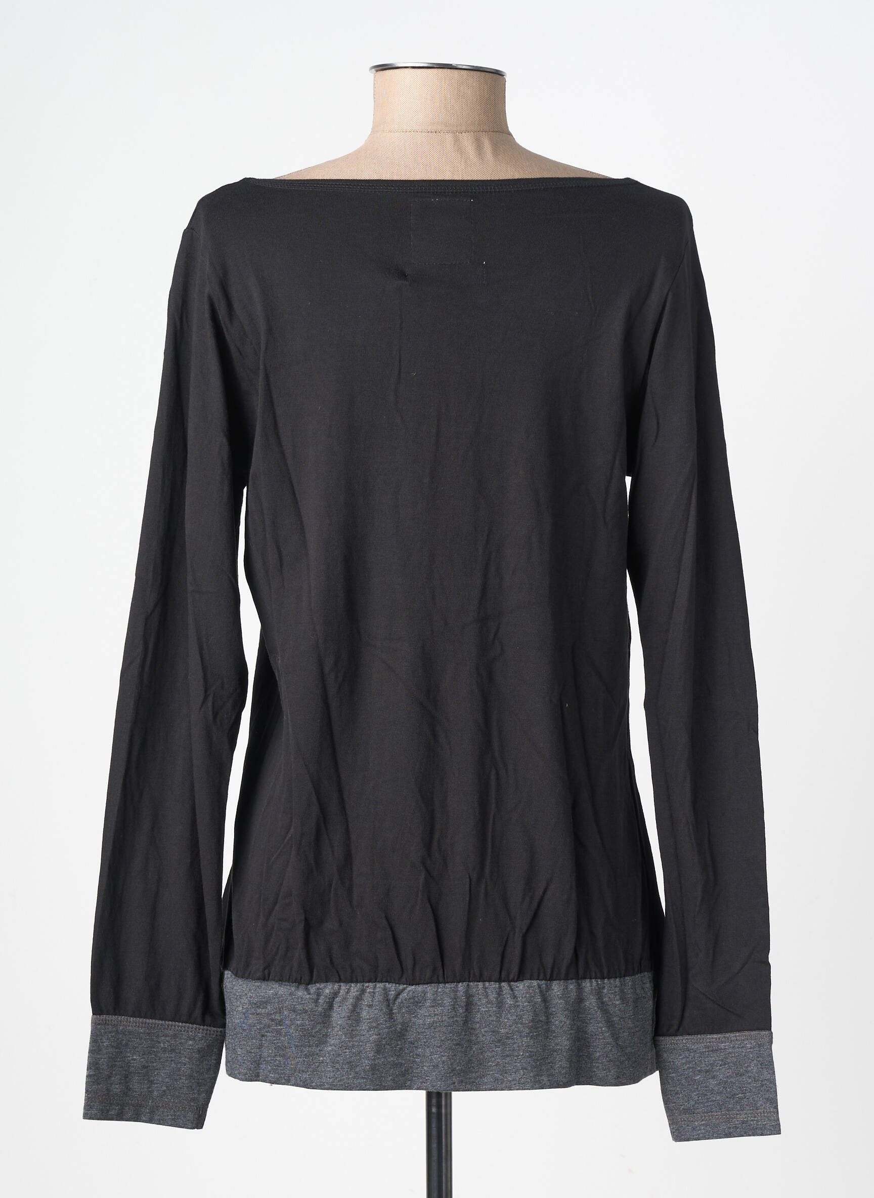 T-shirt manches longues manches longues noir KALAI femme