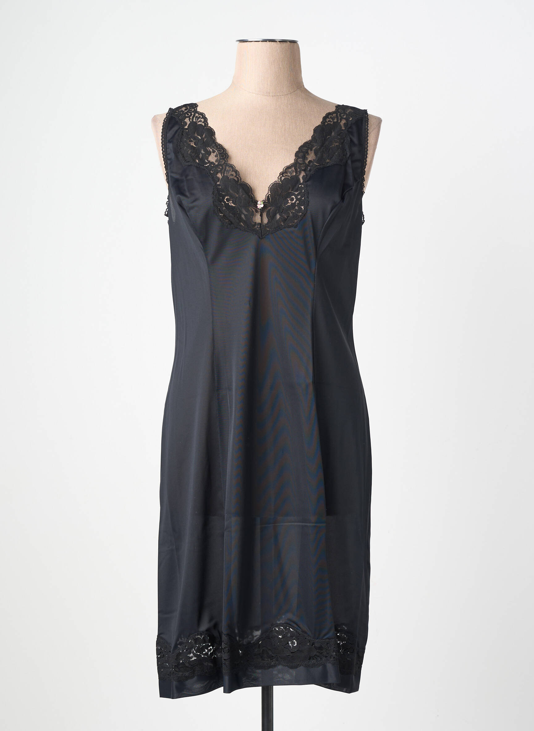 Jupon /fond de robe noir ÉLIANE femme