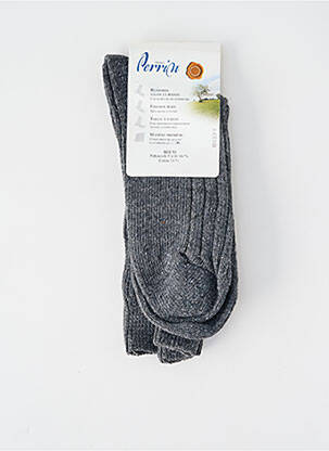 Chaussettes stretch gris PERRIN homme
