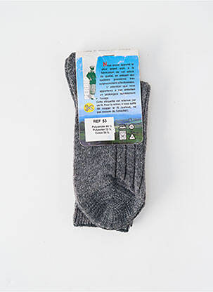 Chaussettes stretch gris PERRIN homme