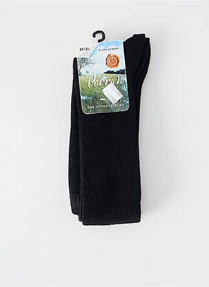Chaussettes stretch noir PERRIN homme