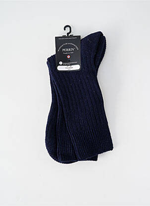 Chaussettes stretch bleu PERRIN homme