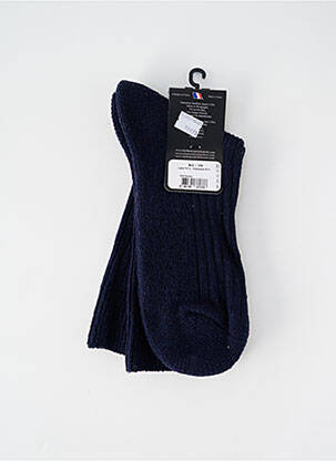 Chaussettes stretch bleu PERRIN homme