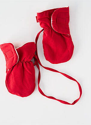 Gants doublure textile rouge PERRIN garçon
