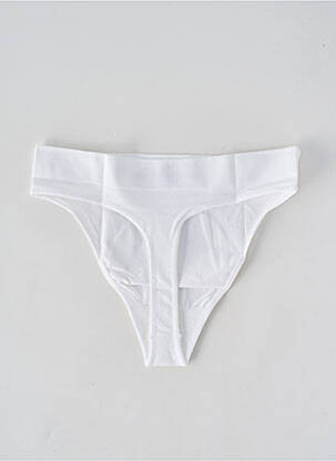 Tanga stretch blanc DIM femme
